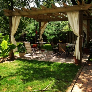 One of our favorites! A pergola we built for a couple in Ohio.