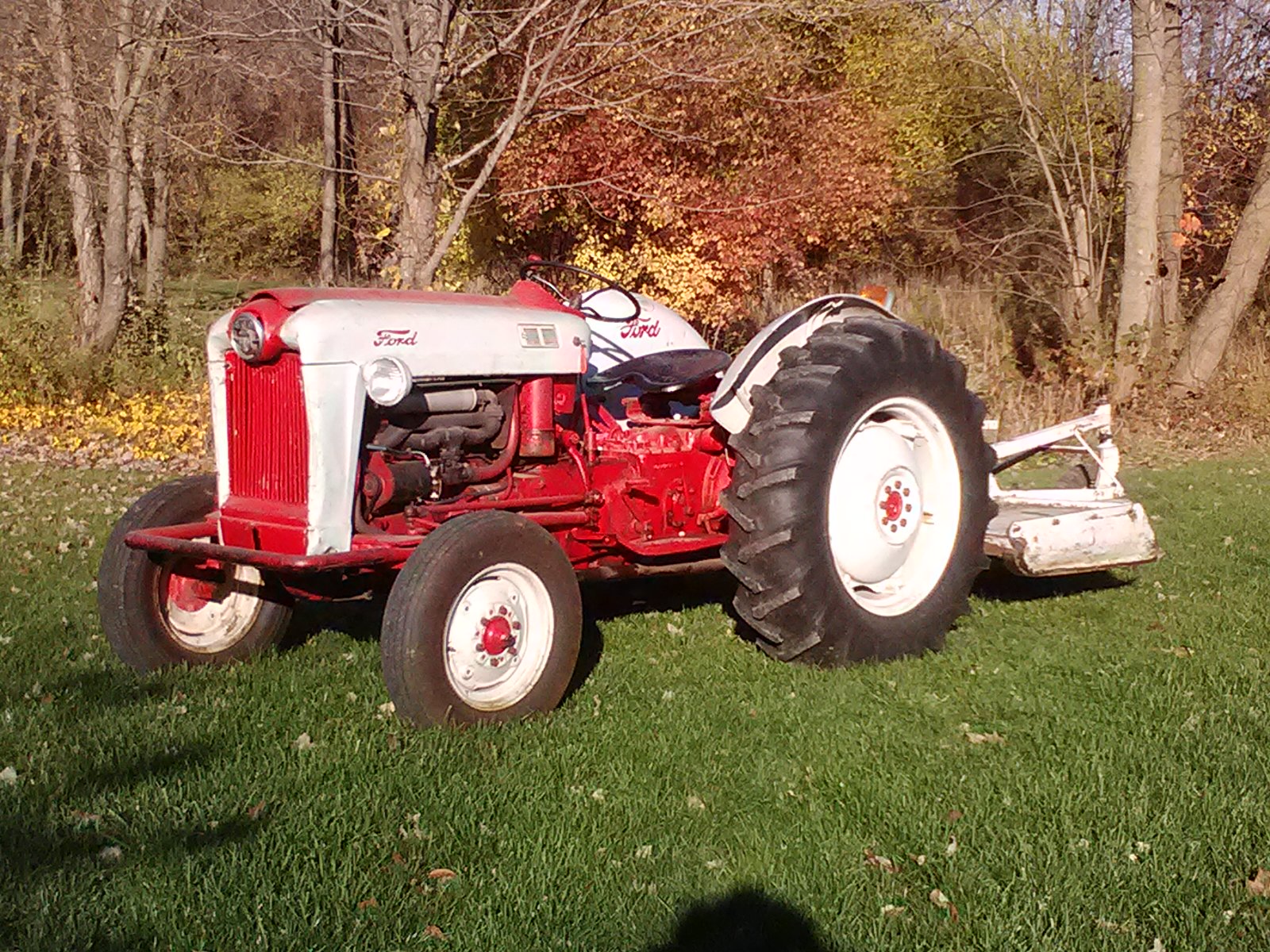 Antique farm ford tractor