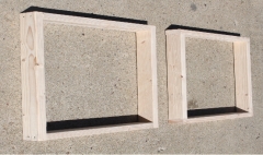 Start by assembling 2 rectangle frames from scrap wood or 2 x 4's.