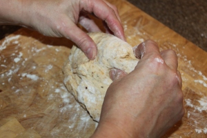 Knead the dough and let the dough rest. Don't skip this step - it makes a huge difference in the end result. 